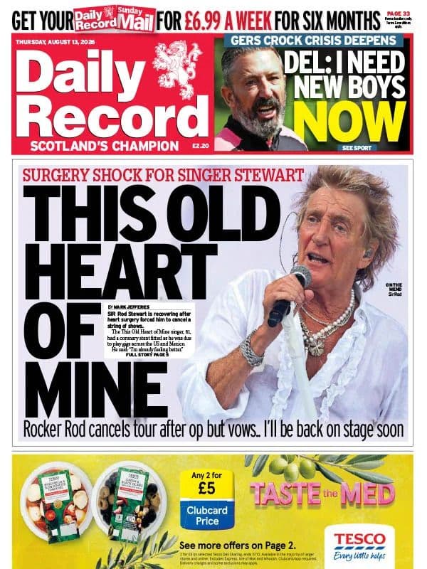 Daily Record - 13 August 2026