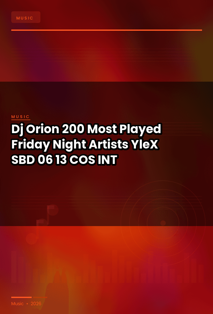 Dj_Orion-200_Most_Played_Friday_Night_Artists-_YleX_-SBD-06-13-2025-COS_INT