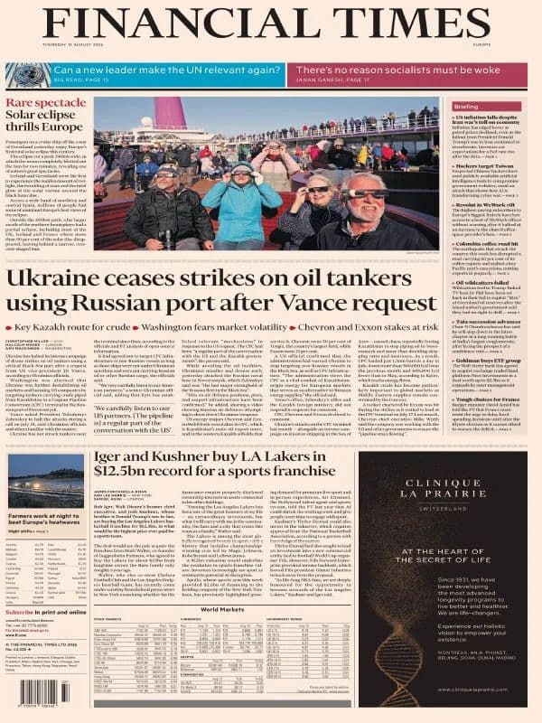 Financial Times Europe - 13 August 2026