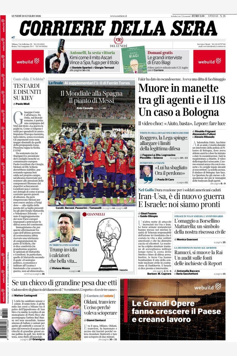 Il Corriere Della Sera - 20 July 2026 [IT]