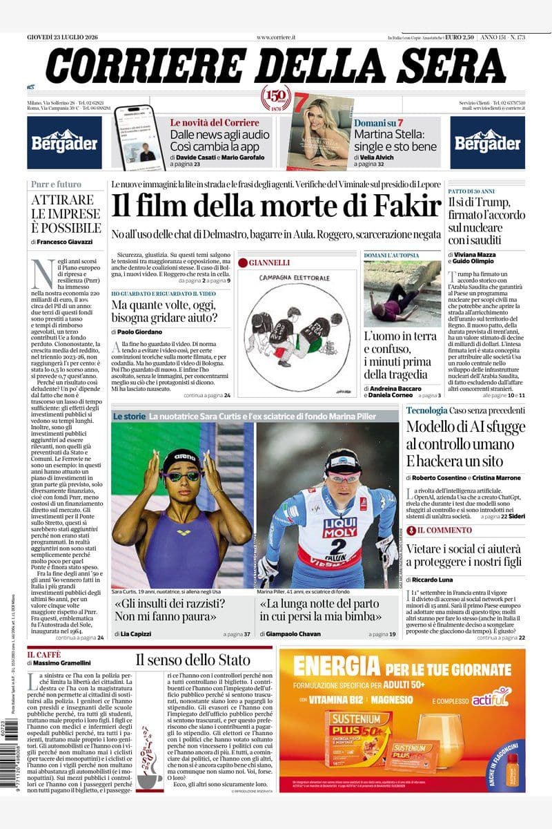 Il Corriere Della Sera - 23 July 2026 [IT]