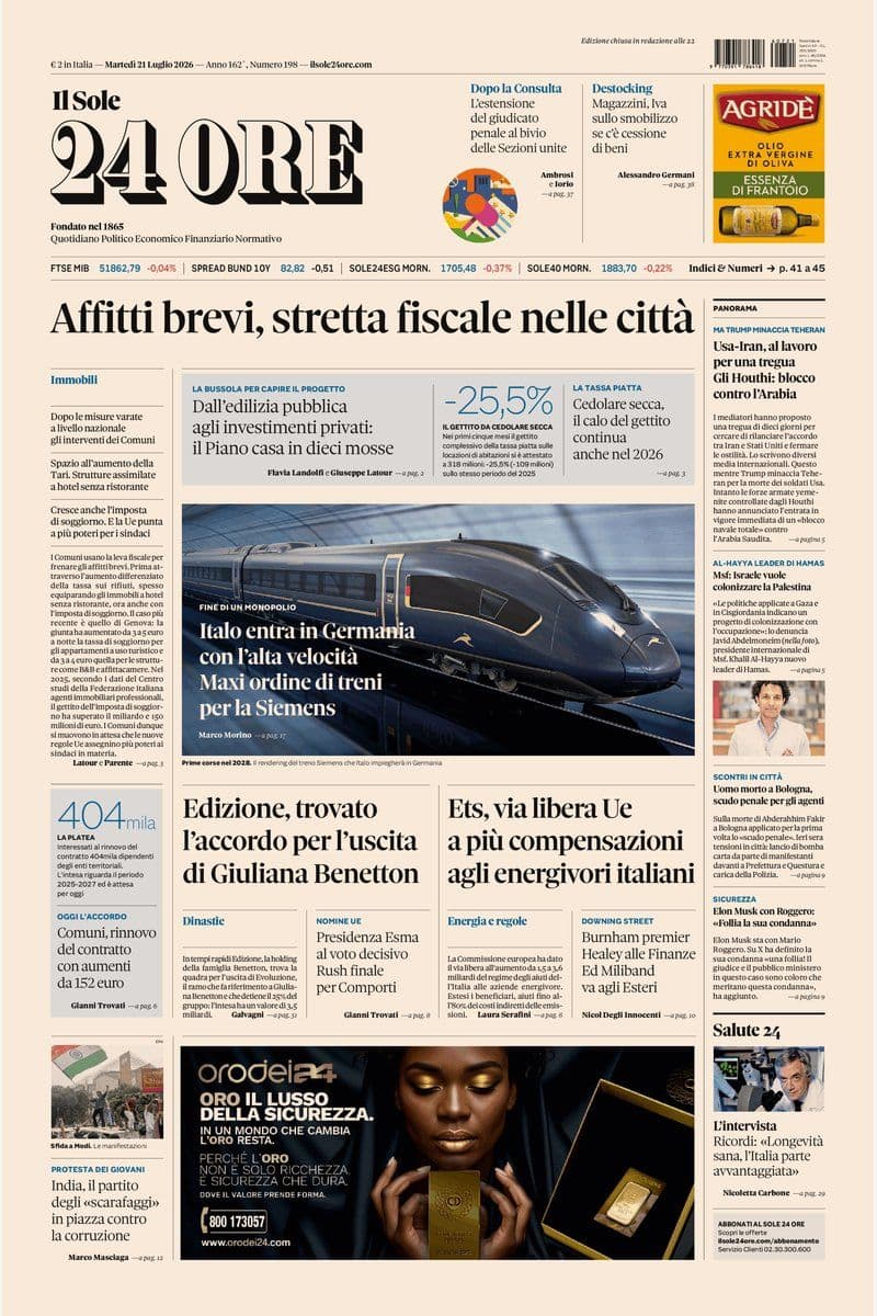 Il Sole 24 Ore - 21 July 2026 [IT]