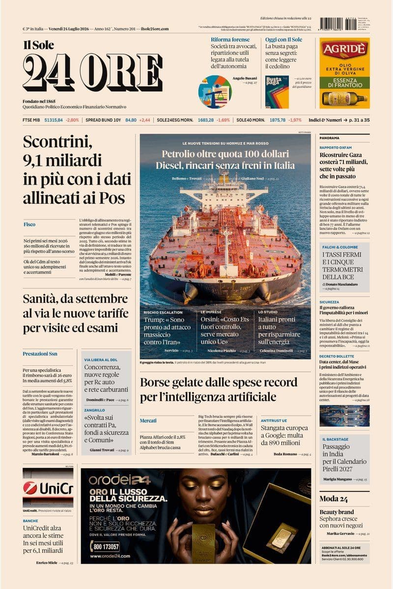 Il Sole 24 Ore - 24 July 2026 [IT]