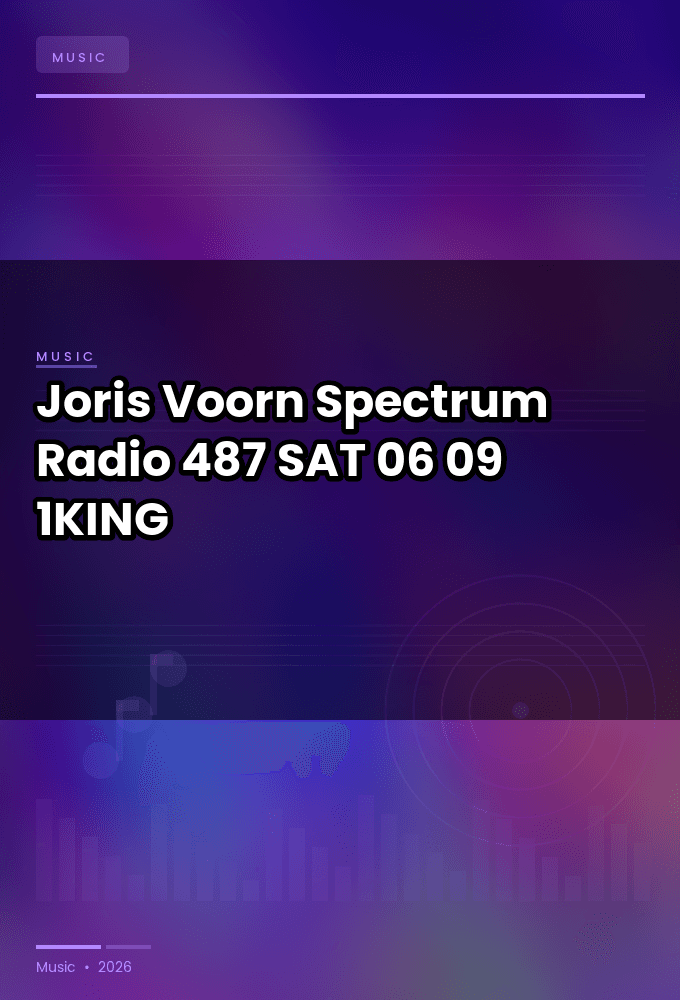 Joris_Voorn-Spectrum_Radio_487-SAT-06-09-2026-1KING