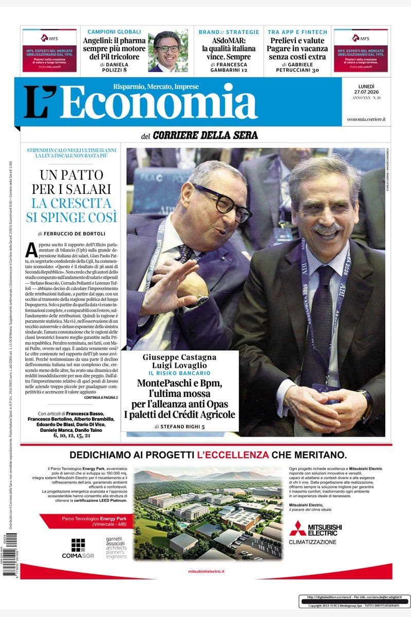L Economia Del Corriere Della Sera - 27 July 2026 [IT]