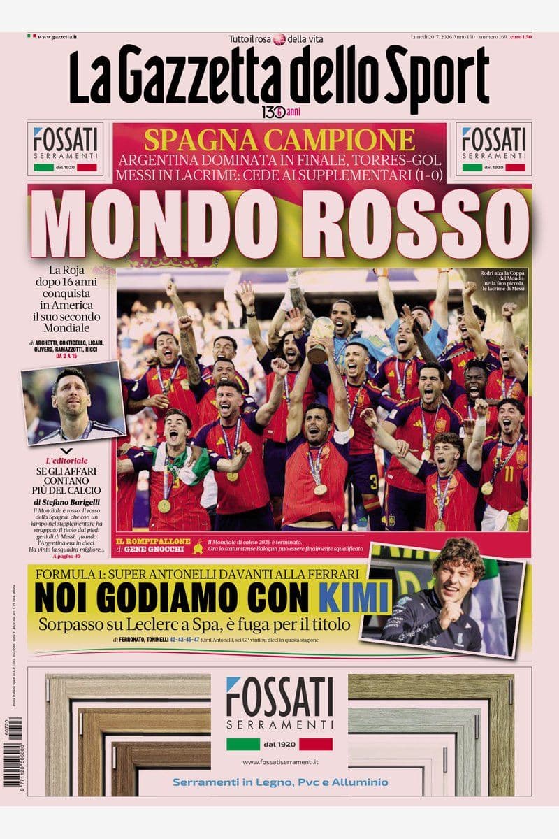 La Gazzetta Dello Sport - 20 July 2026 [IT]