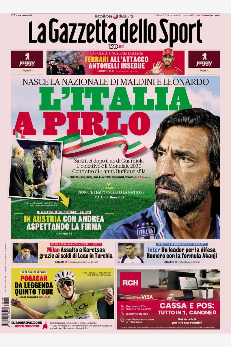 La Gazzetta Dello Sport - 25 July 2026 [IT]