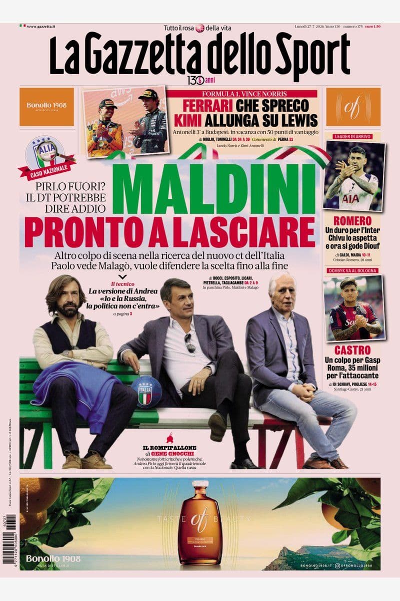 La Gazzetta Dello Sport - 27 July 2026 [IT]