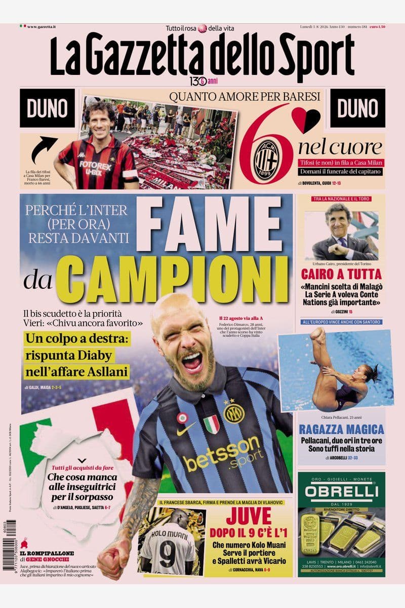 La Gazzetta Dello Sport - 3 August 2026 [IT]
