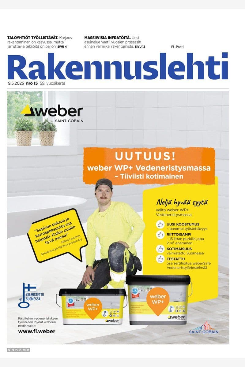 Rakennuslehti - Finnish Magazine No.15, 2025 [FI]