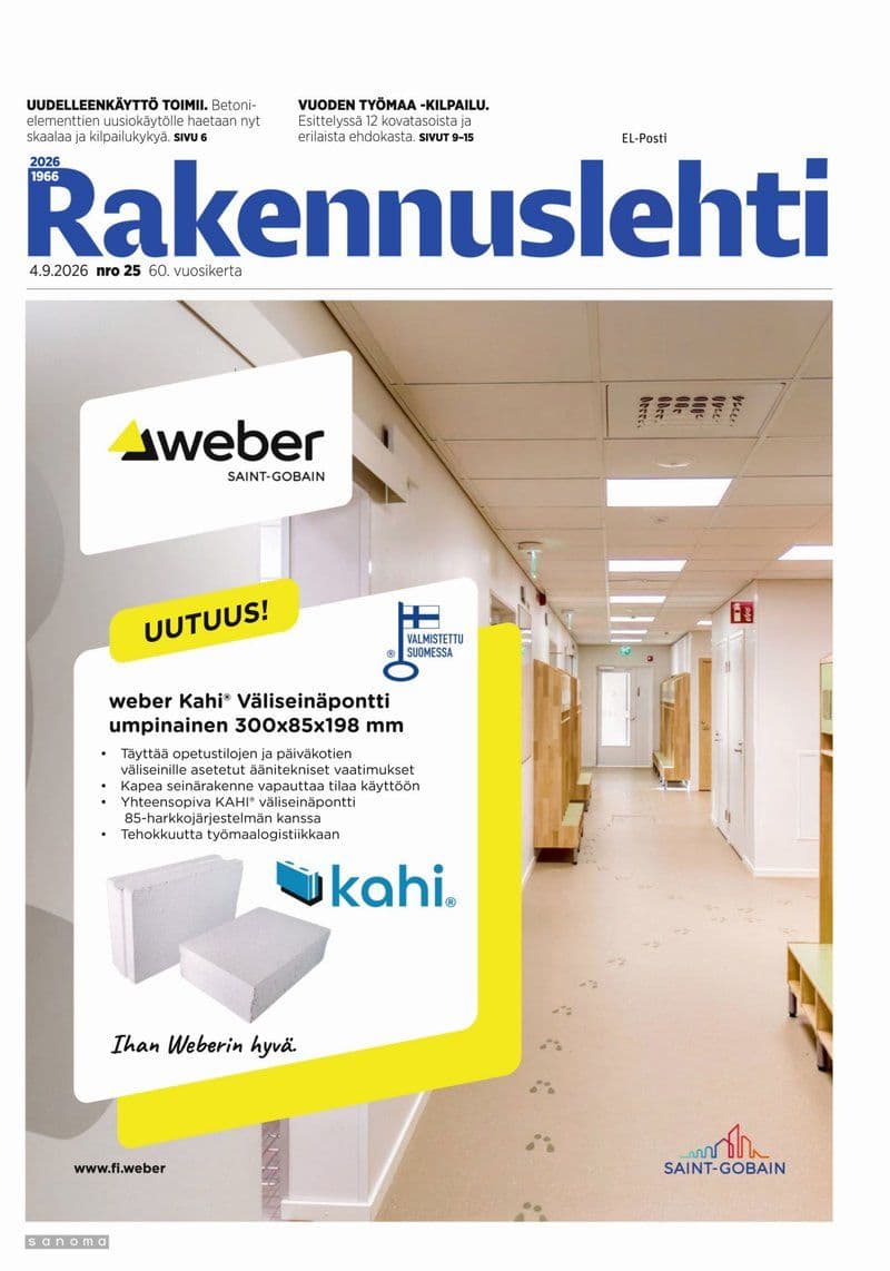 Rakennuslehti - Finnish Magazine No.25, 2026 [FI]