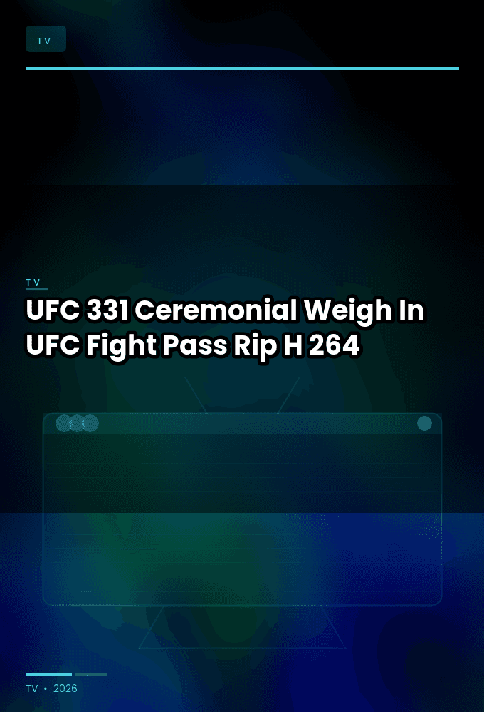 UFC 331 Ceremonial Weigh-In UFC Fight Pass 720p WEBRip H 264-Star