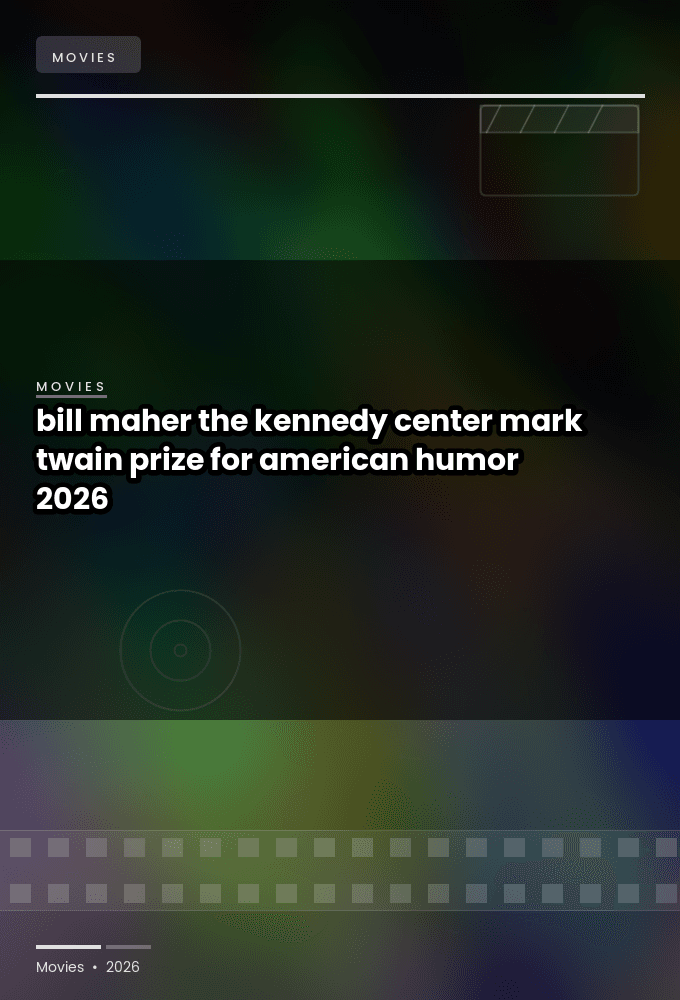 bill maher the kennedy center mark twain prize for american humor 2026 web h264-rbb