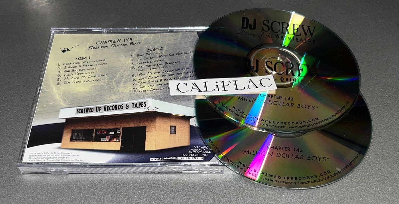 VA-DJ_Screw-Diary_Of_The_Originator_Chapter_143-Million_Dollar_Boys-Reissue-2CDR-FLAC-2006-CALiFLAC