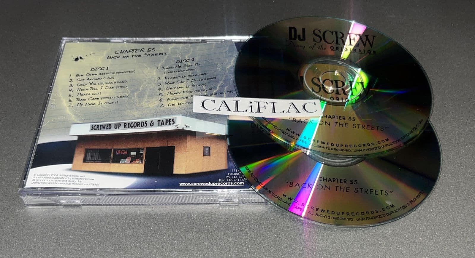 VA-DJ_Screw-Diary_Of_The_Originator_Chapter_55-Back_On_The_Streets-Reissue-2CDR-FLAC-2004-CALiFLAC