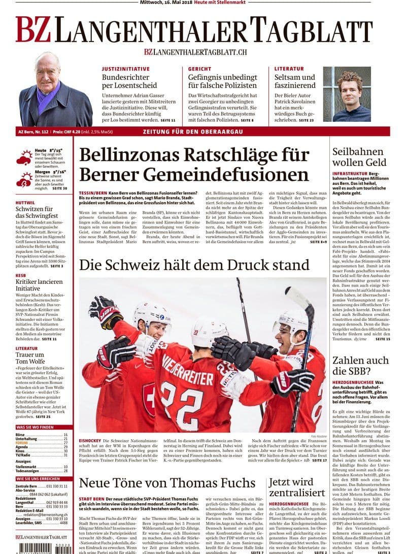 BZ.Langenthaler.Tagblatt.16.05.2018.GERMAN.RETAIL.eBook-LORENZ