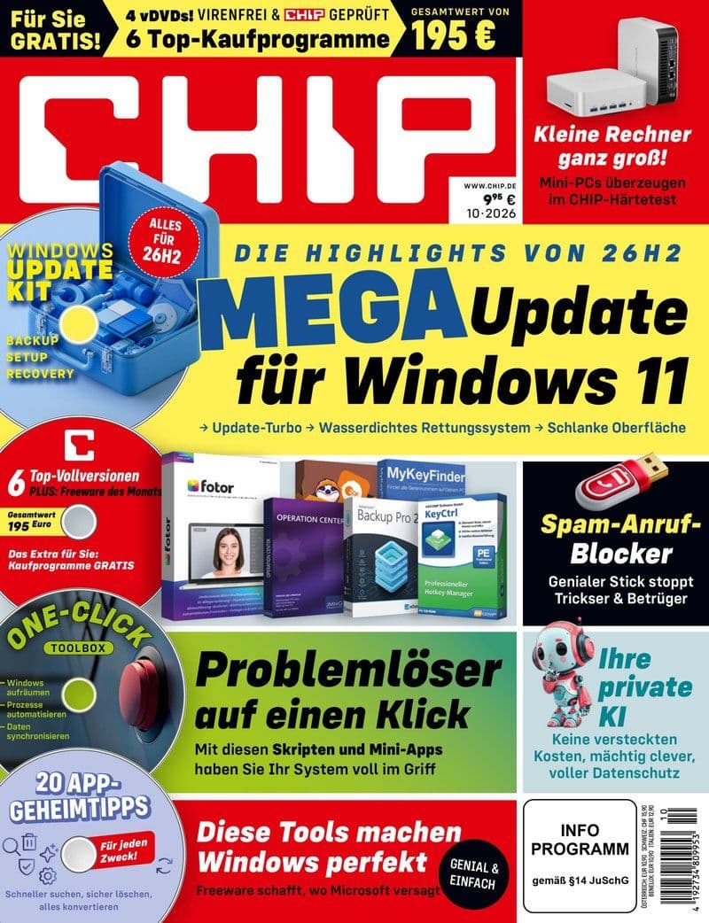 CHIP.No.10.2026.GERMAN.HYBRID.MAGAZINE.eBook-LORENZ