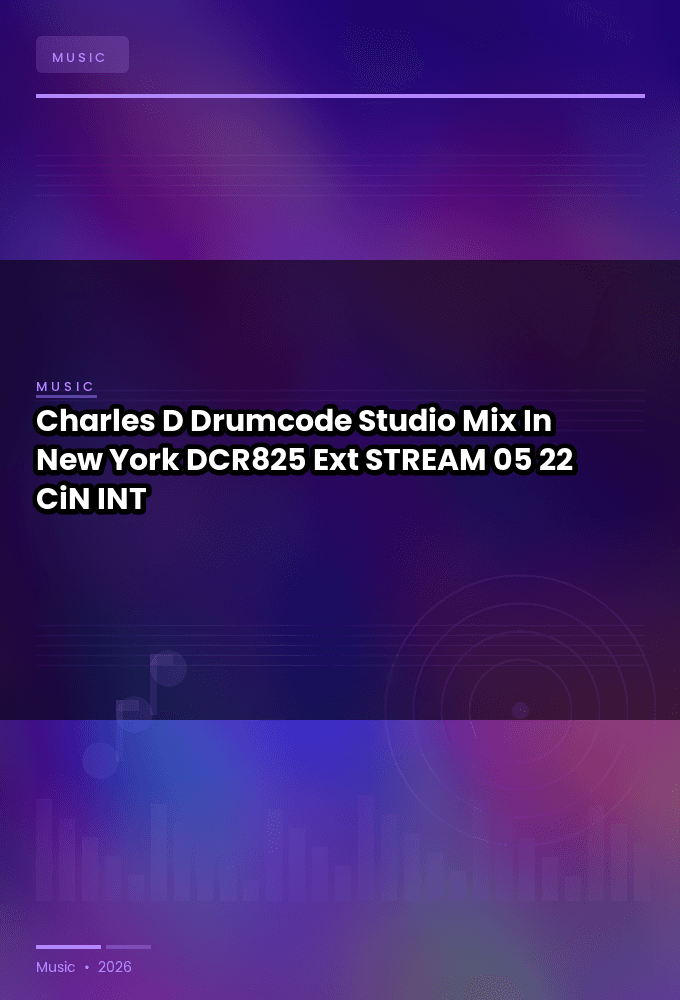 Charles_D-Drumcode_Studio_Mix_In_New_York_DCR825_Ext_-STREAM-05-22-2026-CiN_INT