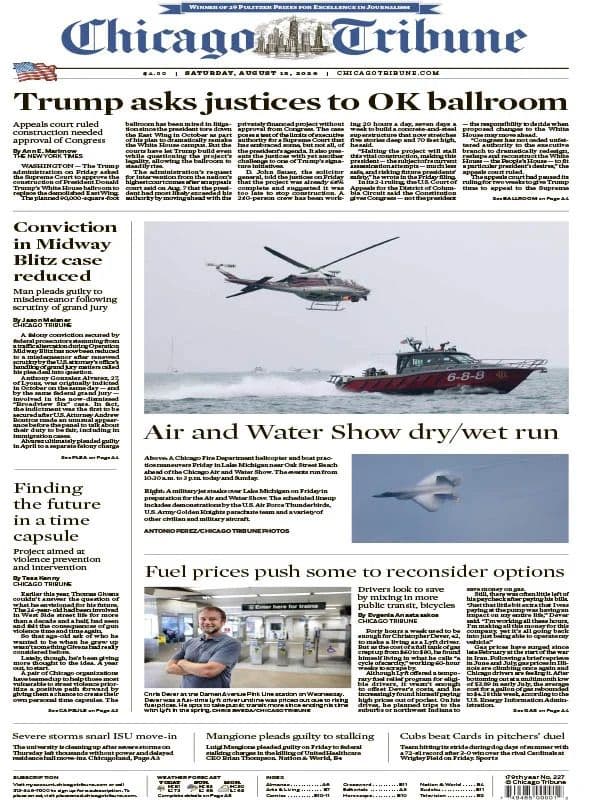 Chicago Tribune - 15 August 2026