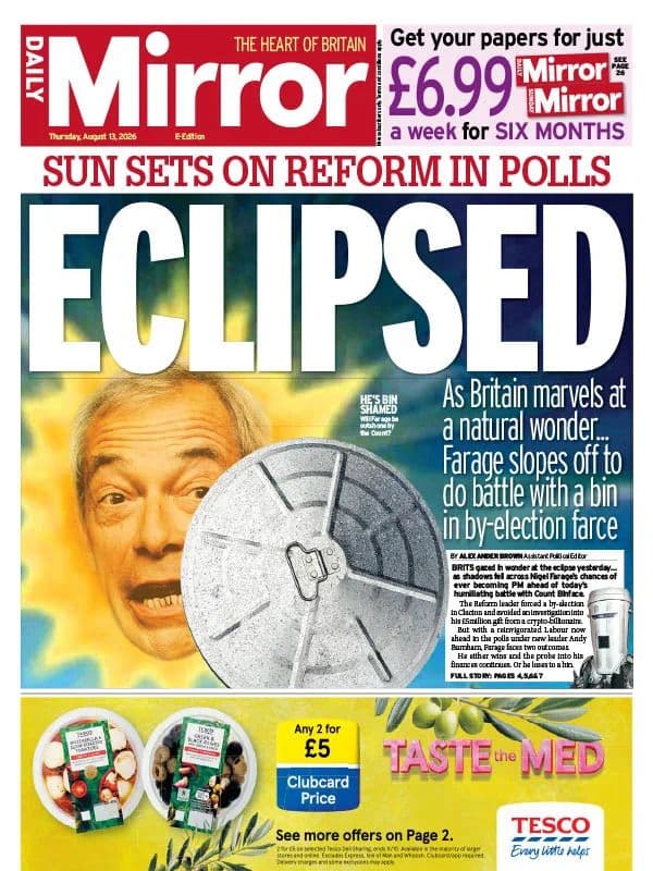 Daily Mirror - 13 August 2026
