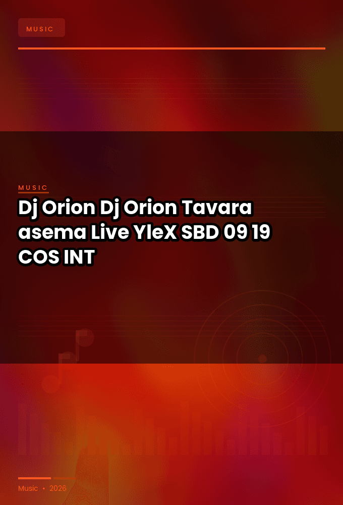 Dj_Orion-Dj_Orion_Tavara-asema_Live-_YleX_-SBD-09-19-2025-COS_INT