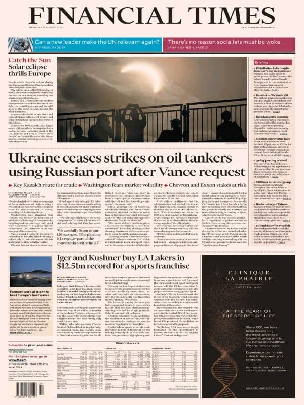 FInancial Times UK - 13 August 2026