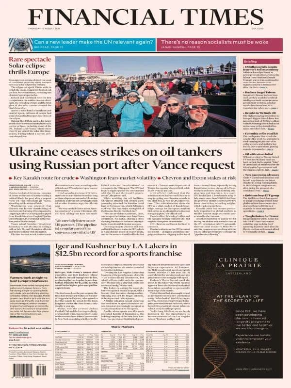 FInancial Times USA - 13 August 2026