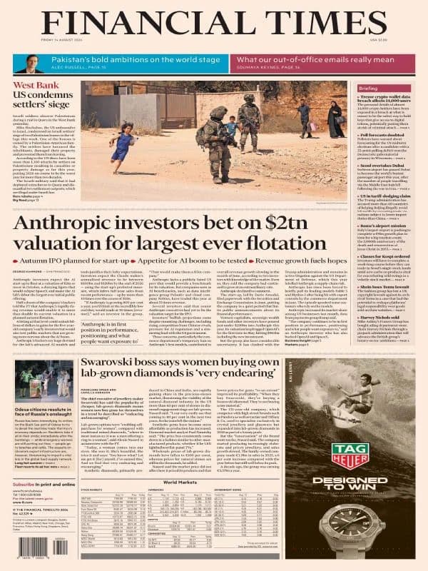 Financial Times USA - 14 August 2026