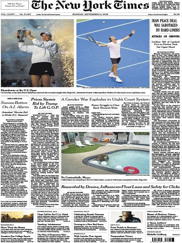 The New York Times International - 14/20 September 2026