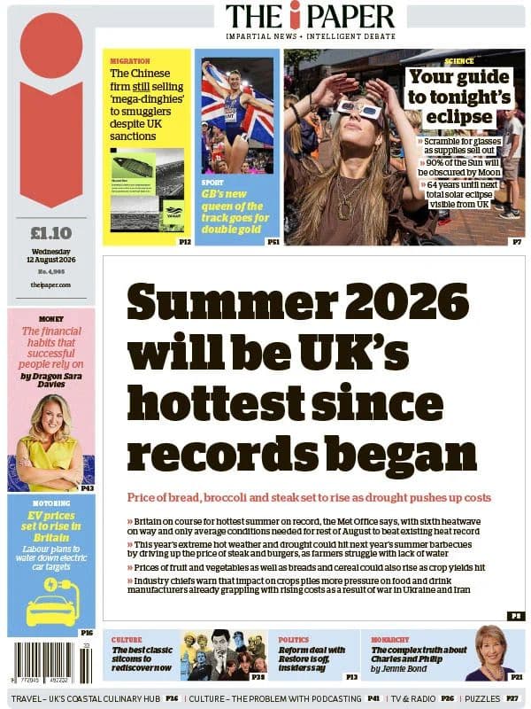 The i Newspaper - 12 August 2026