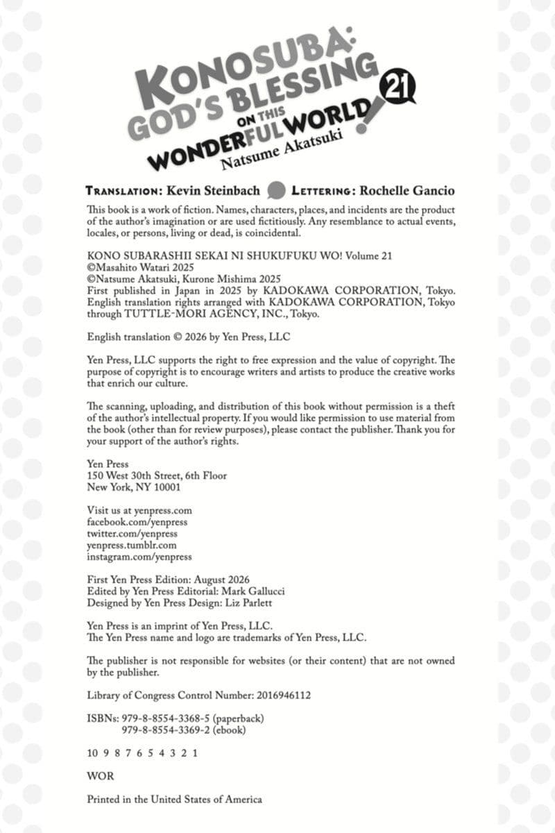 Yen.Press.-.Konosuba.God.s.Blessing.on.This.Wonderful.World.Vol.21.manga.2026.Retail.Comic.eBook-BitBook
