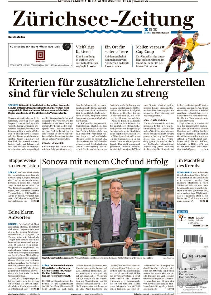 Zuerichsee-Zeitung.Bezirk-Meilen.23.05.2018.GERMAN.RETAIL.eBook-LORENZ
